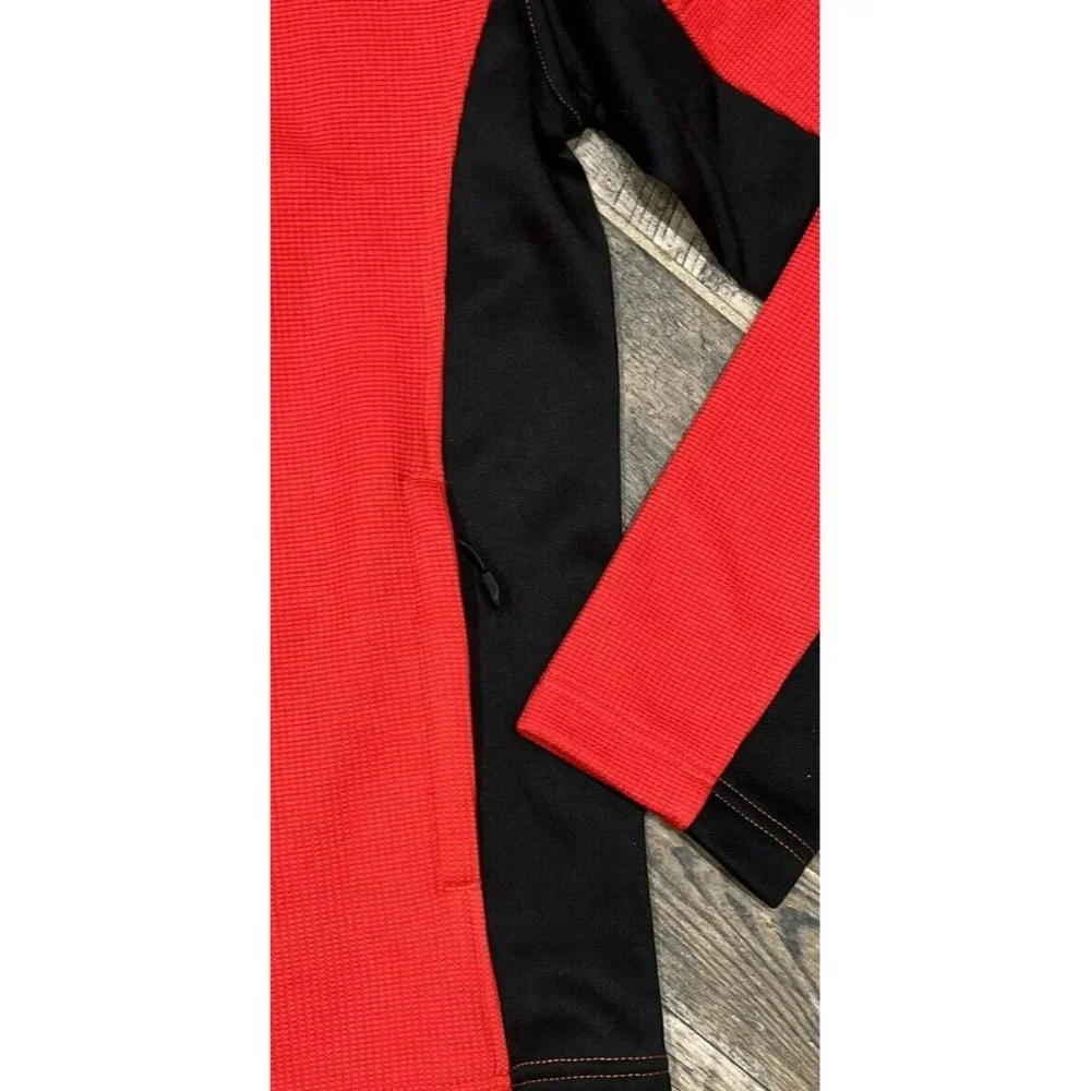 New $129 Spyder Men Mendoza Bonded Sweater Fleece Full-Zip Jacket Red Medium‎